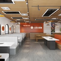 Thiết kế nhà hàng lẩu nấm anh Bảo 130m2 tại Vincom Retail Nghệ An